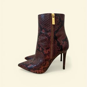 Michael Kors Snakeskin brown Ankle Boots